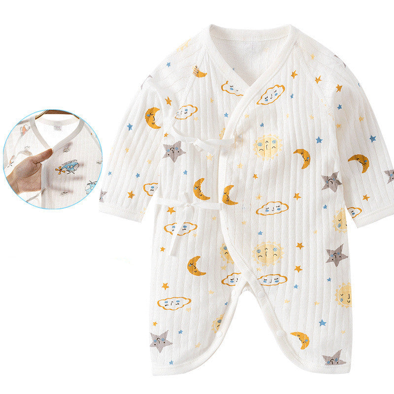 Newborn One-Piece Garment Spring Cotton-Padded Clothes Class A Clothing Bag Fart Suit