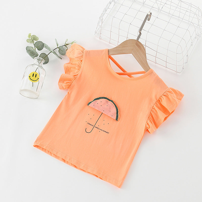 Girl's short sleeve T-shirt