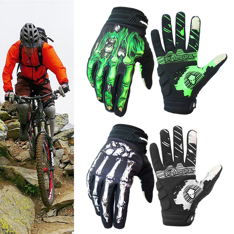 Full finger touch screen non-slip gloves