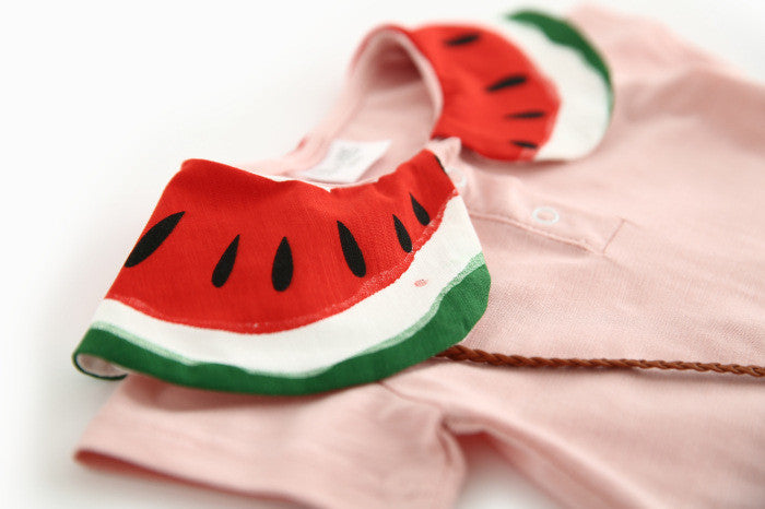 Cute cartoon watermelon baby romper