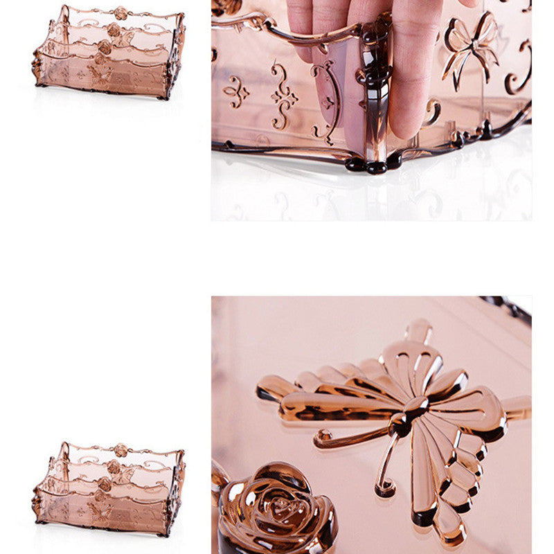 Huadiao Desktop Cosmetic Storage Box Dressing Table