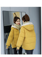 Plus size women's cotton short warm jacket
