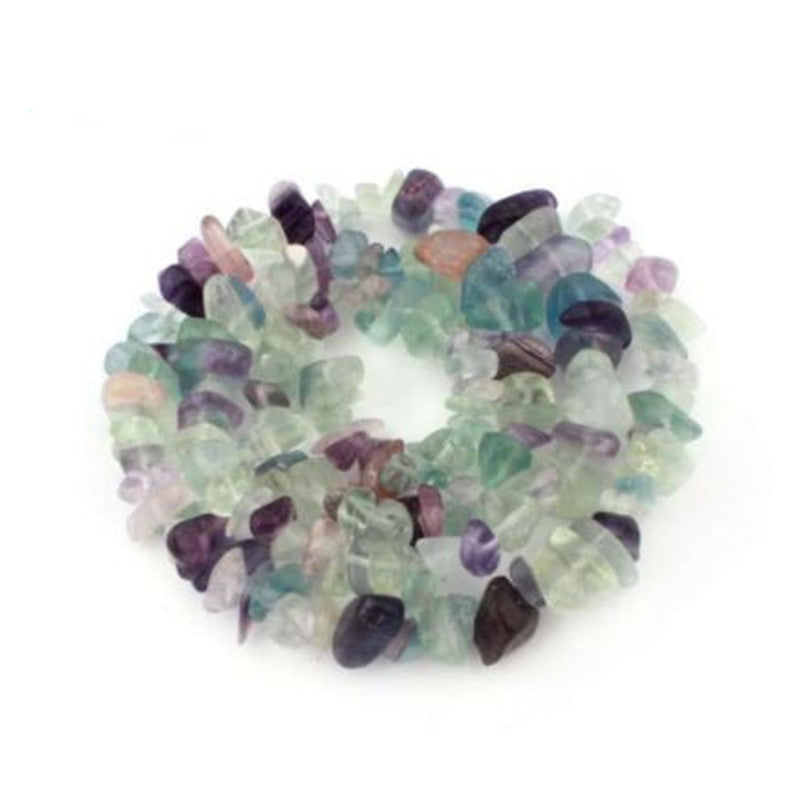 Natural crystal crushed stone beads