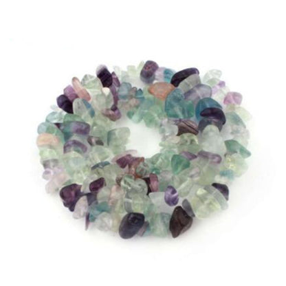 Natural crystal crushed stone beads
