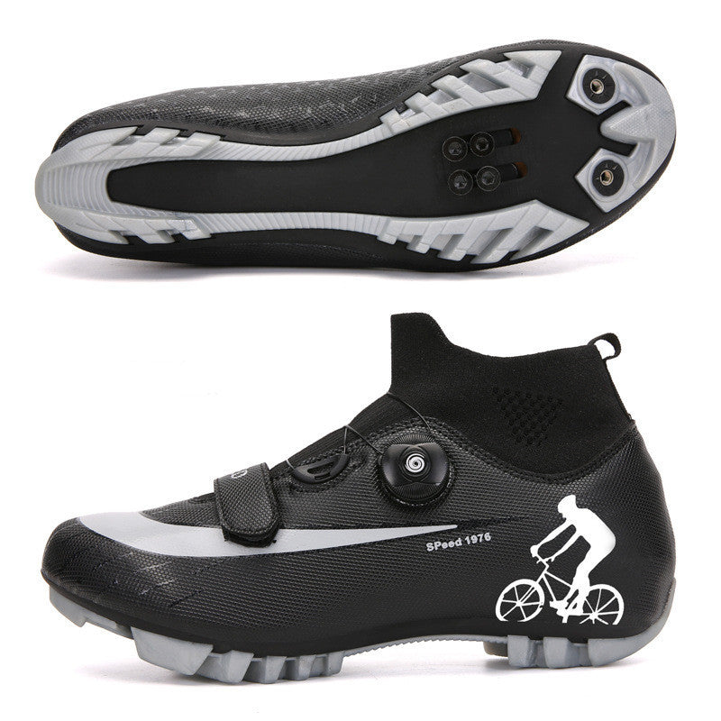 Outdoor Mountain Lock Cycling Shoes Men's Bicycle Power Shoes