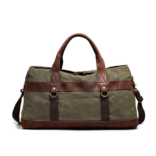 Waterproof oil wax canvas handbag