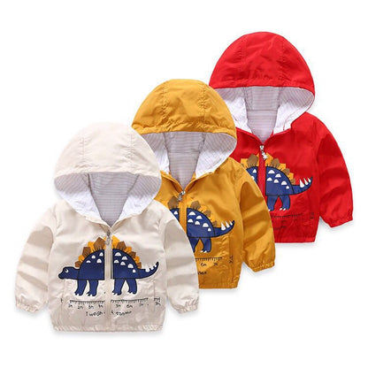Children's dinosaur cartoon coat