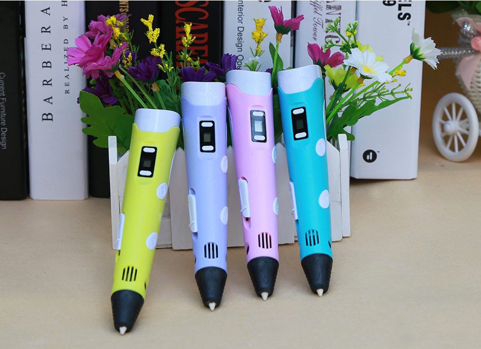 3D print pen 3D pen two generation graffiti 3D stereoscopic paintbrush children puzzle painting toys