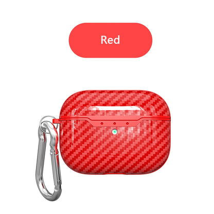Compatible with Apple, Bluetooth Headset Case Carbon Fiber Pattern Drop