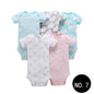Baby Short Climb 5-piece Romper Boys and Girls Cotton One-piece Rompers