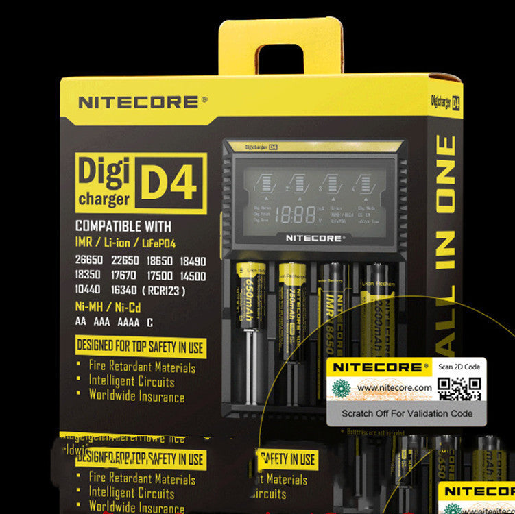 Download main imagesDownload variant imagesDownload description imagesNitecore D4 D2 New I4 I2 Digicharger LCD Intelligent Circuitry Global Insurance li-ion 18650 14500 16340 26650 Battery Charger