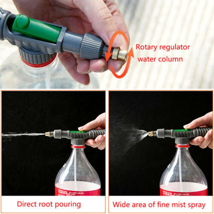 Beverage bottle universal watering sprayer nozzle household cola sprite bottle sprinkler watering can accessory nozzle