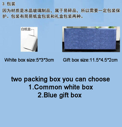 Custom Crystle Kyechain Colorful Lamp Logo Words or Photo