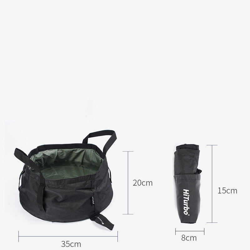 Large-capacity washing bucket with foot bath bag in winter