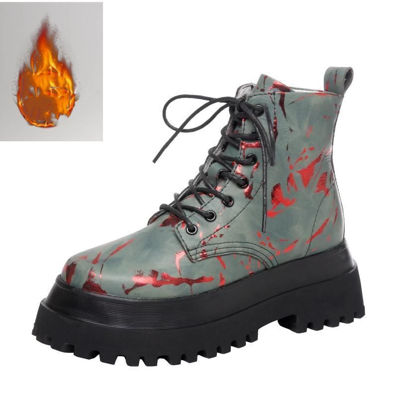 Printed high-top shoes women - FLIPSTYLEZLLC