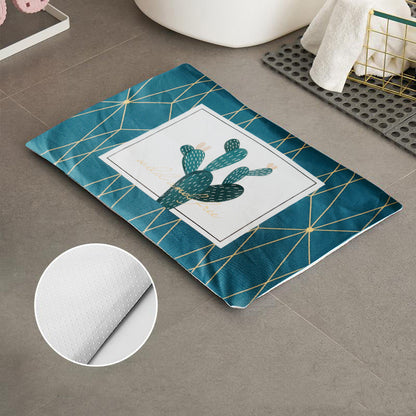 Diatomite soft foot pad absorbent quick drying antiskid bathroom mat