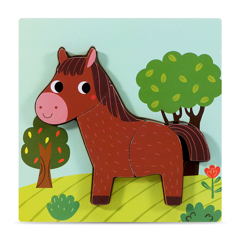 Three-dimensional puzzle for children