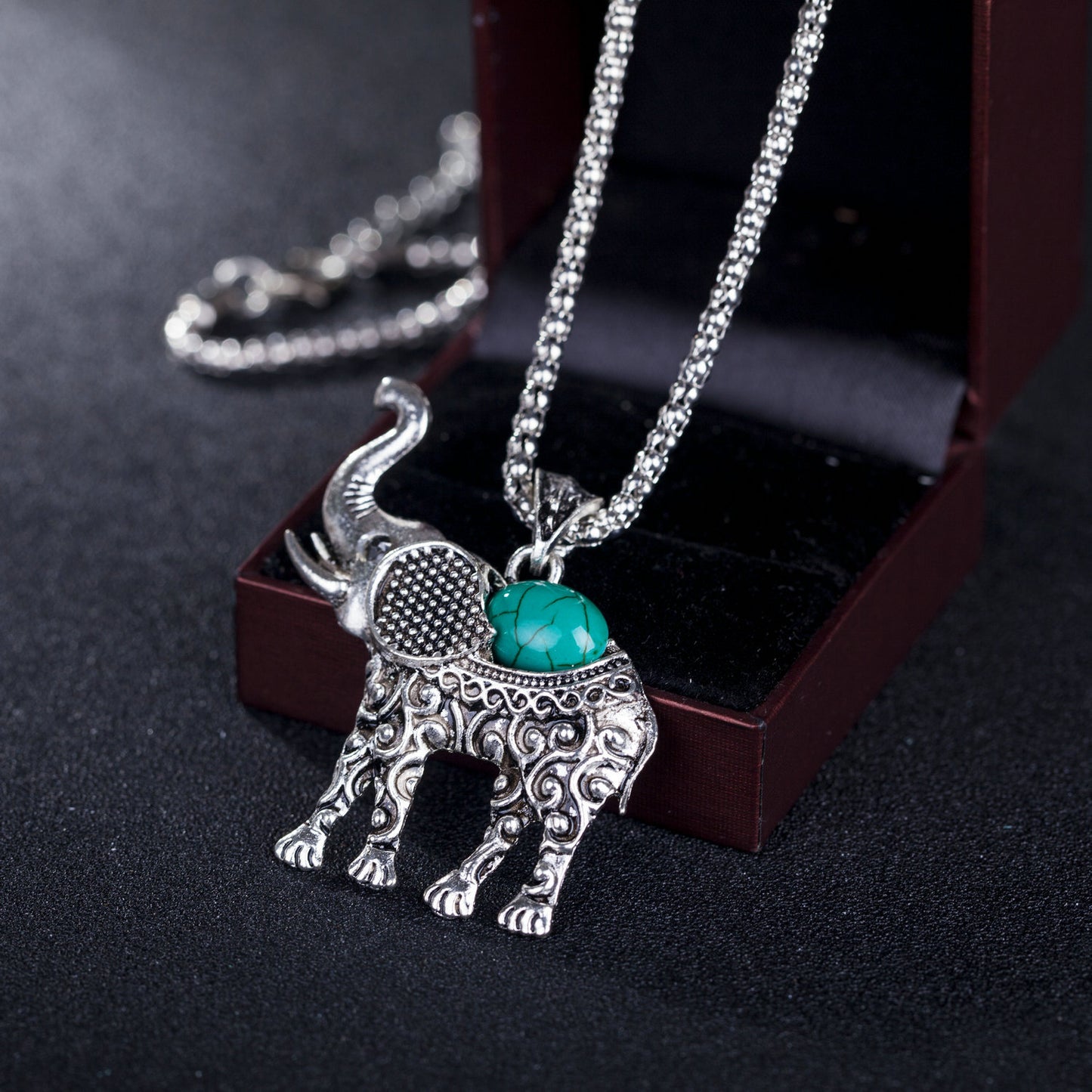 Turquoise Elephant Jewelry Set - FLIPSTYLEZLLC