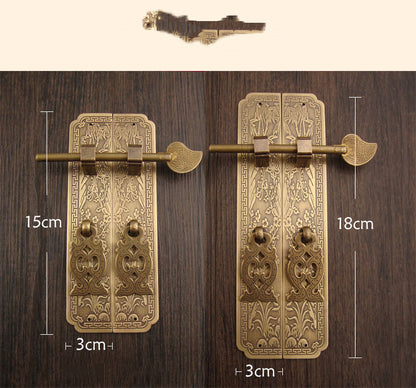 Vintage Pure Copper Antique Chinese Furniture Pure Copper Handle