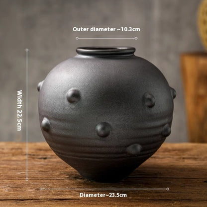 Vintage Ceramic Vase, Mid-ancient And Lonely Style Creative Distressed Ornaments