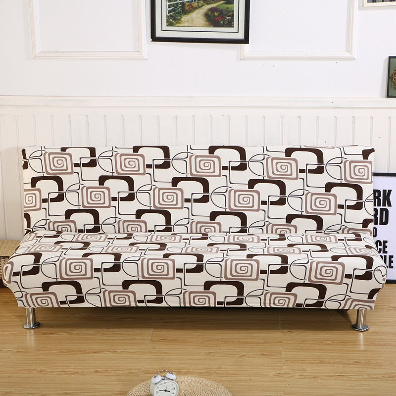 Fully surrounded one-piece sofa cover