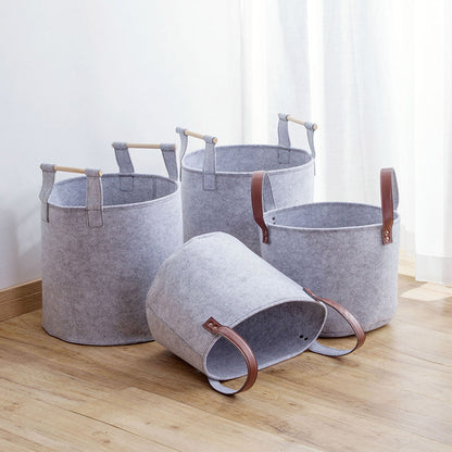 Portable clothing toy storage basket