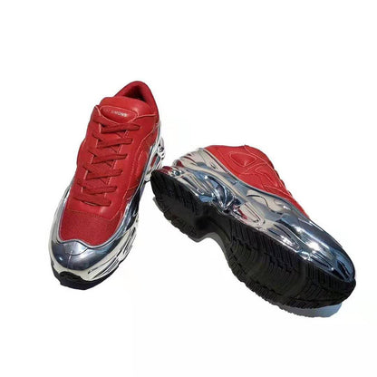 New Cool Red on Shiny Silver Shoes for Women