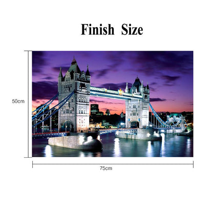 Large handmade landscape 1000 pieces of super hard paper cartoon