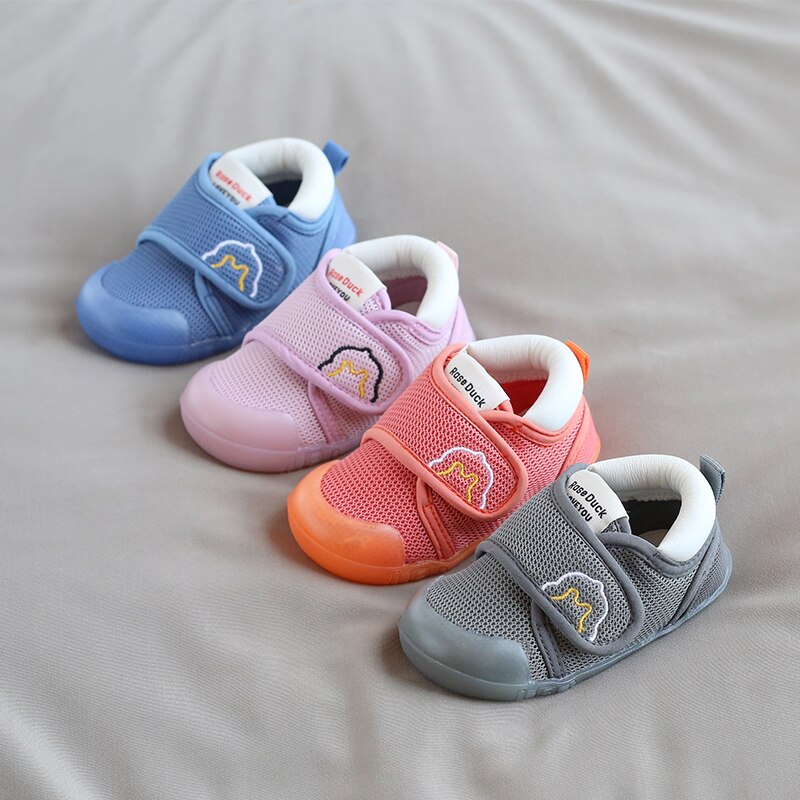 Breathable Mesh Baby Walking Shoes with Soft Soles