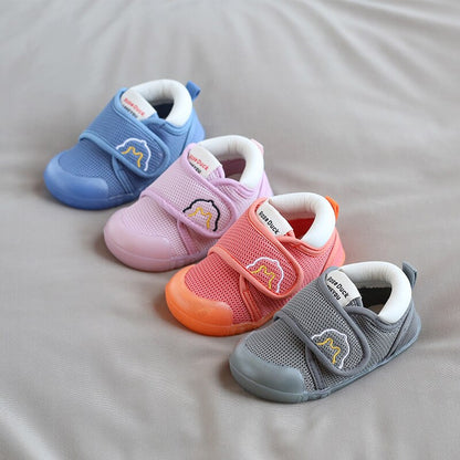 Breathable Mesh Baby Walking Shoes with Soft Soles