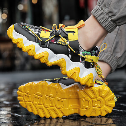 Low - Top Cloth Tie - Up Color Board Shoes For Men