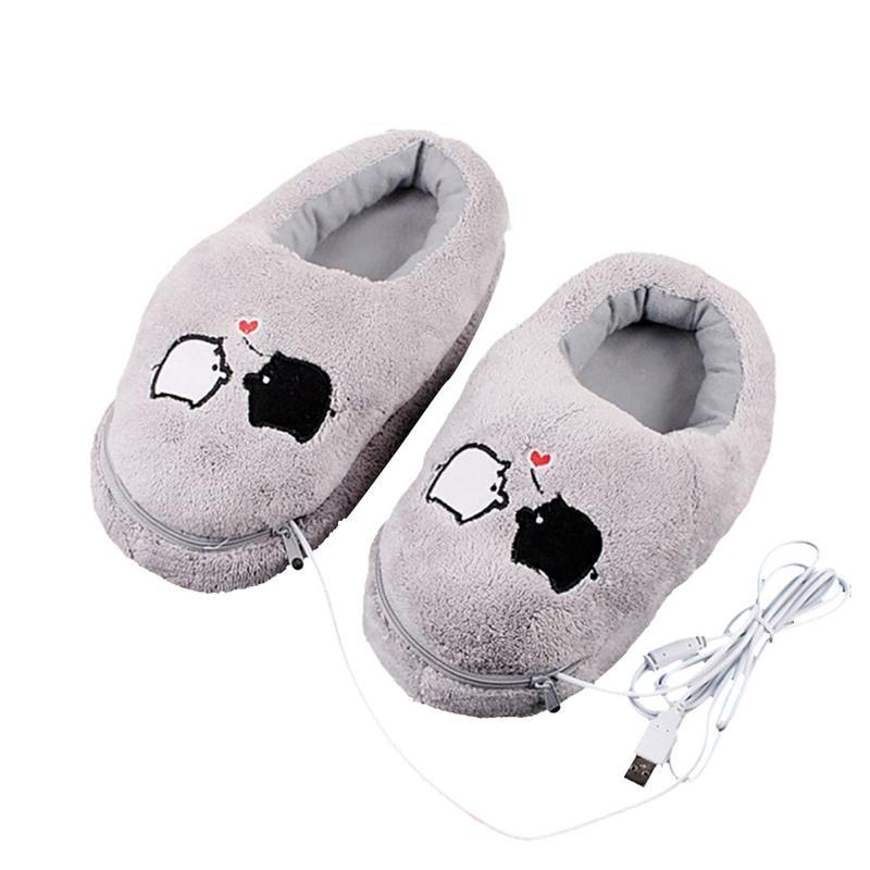 Separate feet usb foot warmers electric heating shoes
