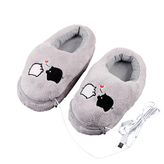 Separate feet usb foot warmers electric heating shoes