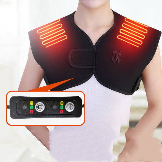 Warm electric heating vest