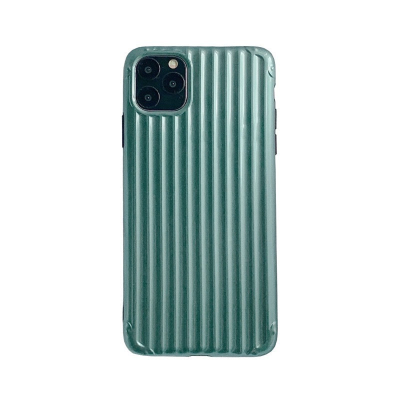 Compatible with Apple , Solid dark green suitcase soft shell