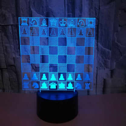 Creative Chess 3D Visual Three-Dimensional Table Lamp