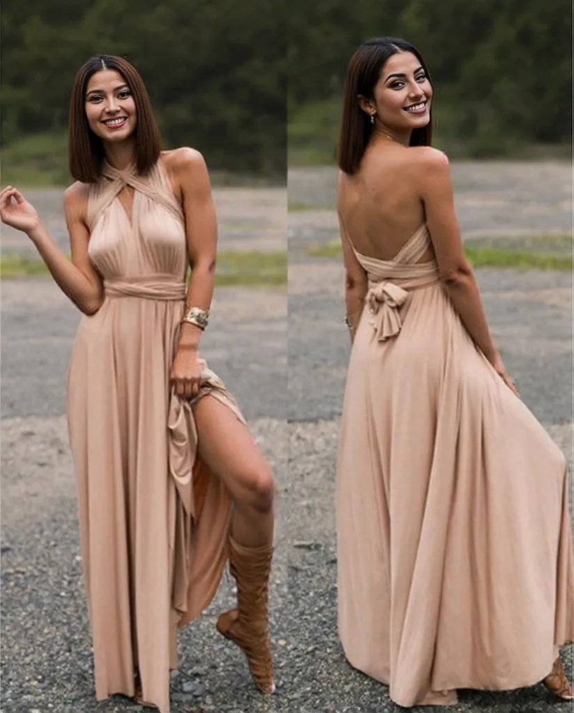 Red Hot Multiway Bandage Maxi | Sexy Backless Club & Party Long Dress | Summer Boho Convertible Infinity Dress