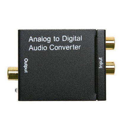 Digital to Analog Audio Converter Adapter Digital Optical Fiber Coaxial RCA Toslink Signal to Analog Audio Converter RCA for DVD