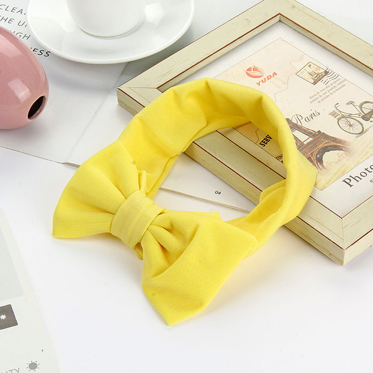 Elsa Bowknot Headband  Simple And Versatile High Elastic Headband Female