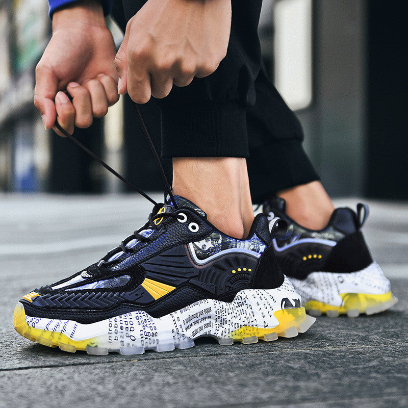 Men's breathable platform casual shoes