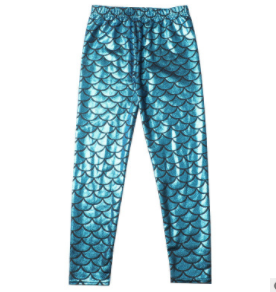 Children's leggings fish scale leggings