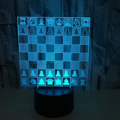 Creative Chess 3D Visual Three-Dimensional Table Lamp