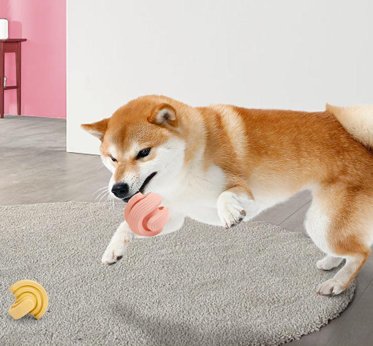 Rubber Dog Molars Teeth Relief Bouncy Ball