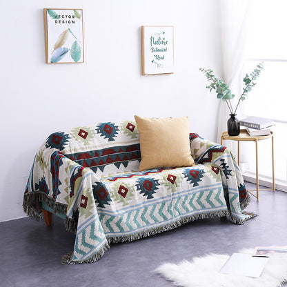 Knitted thread blanket sofa cover