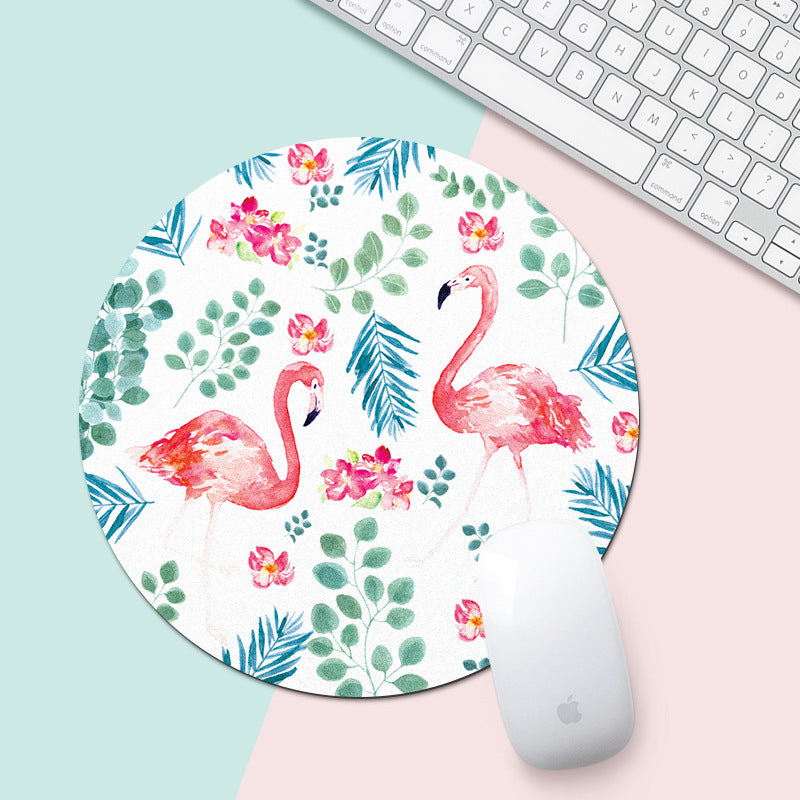 Round Mouse Pad Cartoon Creative Small Rubber Mouse Pad Office Game Mouse Pad
