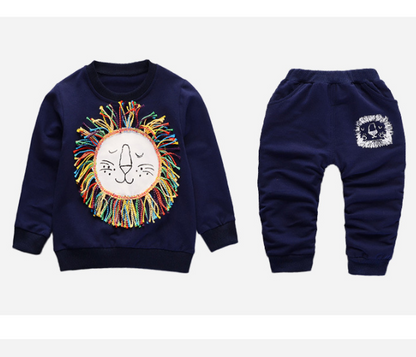 Men's and women's casual sportswear two-piece suit