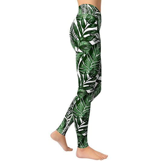 Plus Size Printed Sports Leggings Yoga Pants
