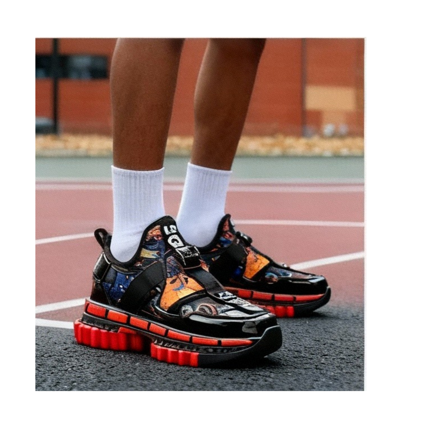 New Electrifying gold n black Retro sporty Shoes for men