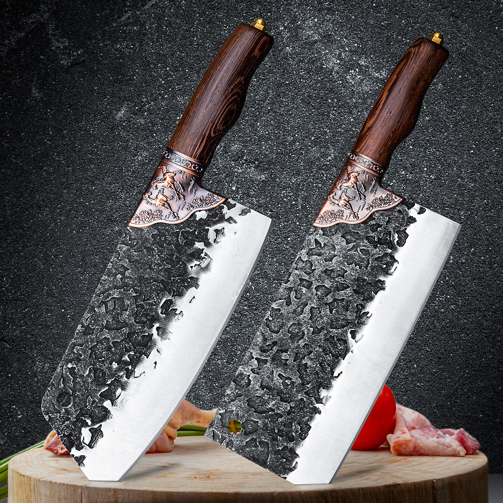 Household Chopping Knife With Forging And Beating Longquan Kitchen