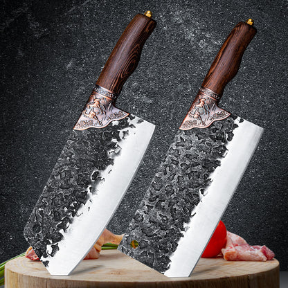 Household Chopping Knife With Forging And Beating Longquan Kitchen